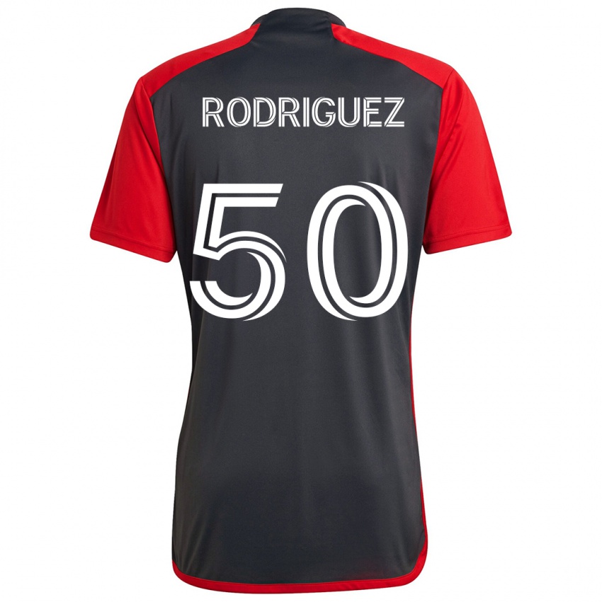 Kinder Abraham Rodriguez #50 Grau Rot Heimtrikot Trikot 2024/25 T-Shirt Österreich