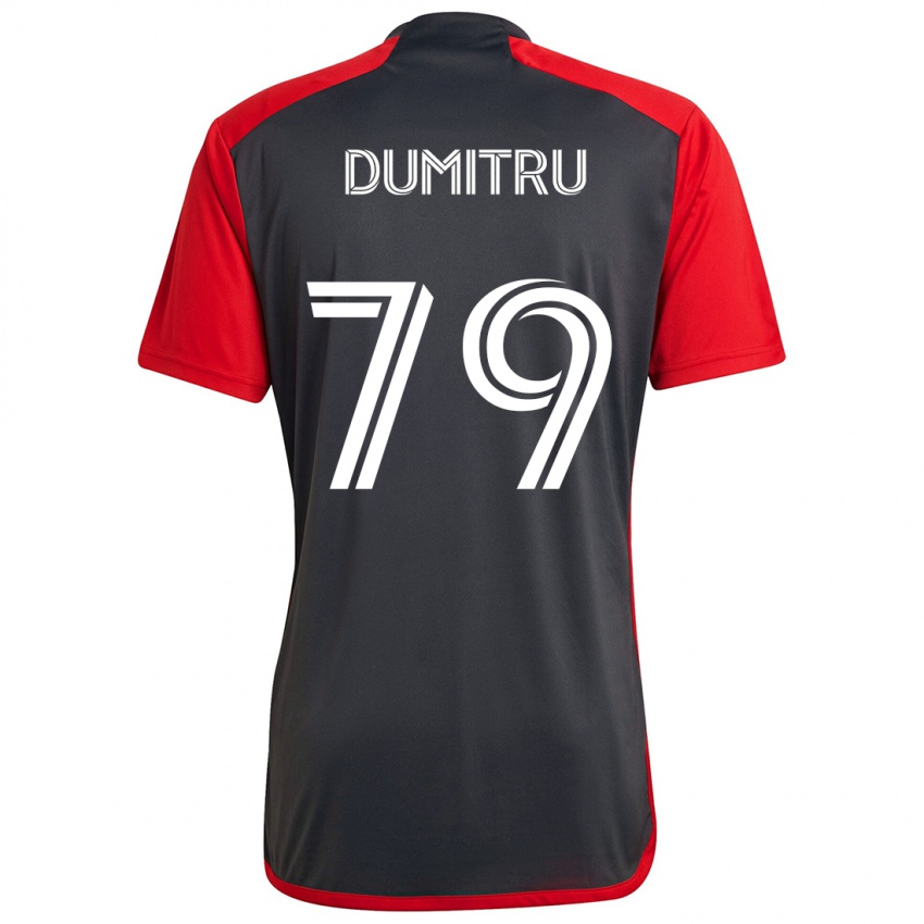 Kinder Andrei Dumitru #79 Grau Rot Heimtrikot Trikot 2024/25 T-Shirt Österreich