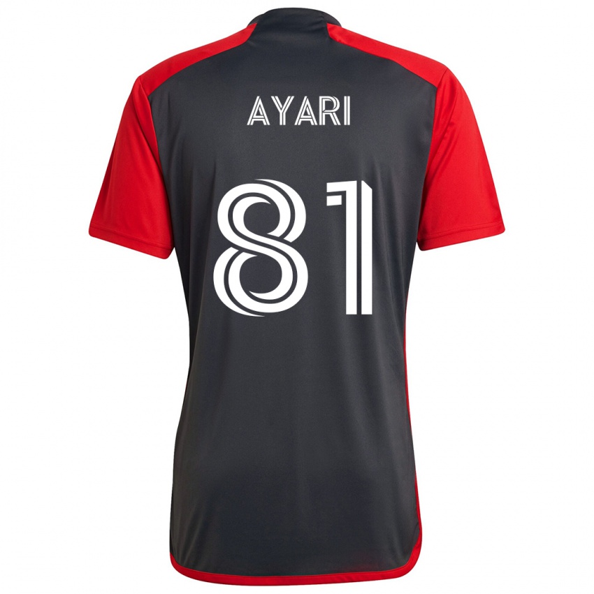 Kinder Hassan Ayari #81 Grau Rot Heimtrikot Trikot 2024/25 T-Shirt Österreich