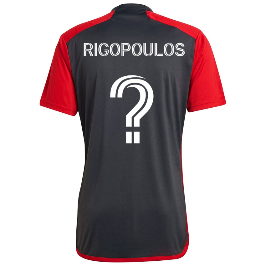 Kinder Theo Rigopoulos #0 Grau Rot Heimtrikot Trikot 2024/25 T-Shirt Österreich