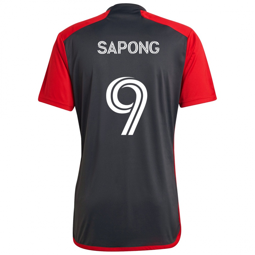 Kinder C.j. Sapong #9 Grau Rot Heimtrikot Trikot 2024/25 T-Shirt Österreich