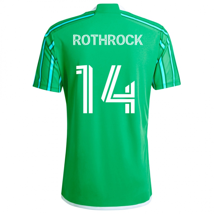 Kinder Paul Rothrock #14 Grün Weiß Heimtrikot Trikot 2024/25 T-Shirt Österreich