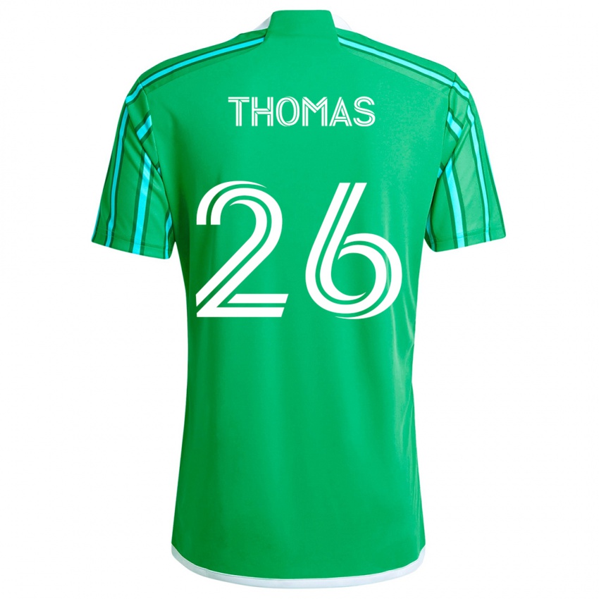 Kinder Andrew Thomas #26 Grün Weiß Heimtrikot Trikot 2024/25 T-Shirt Österreich