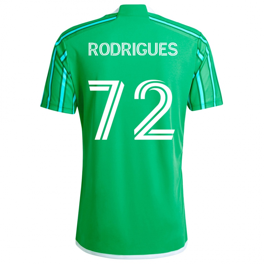 Kinder Braudílio Rodrigues #72 Grün Weiß Heimtrikot Trikot 2024/25 T-Shirt Österreich