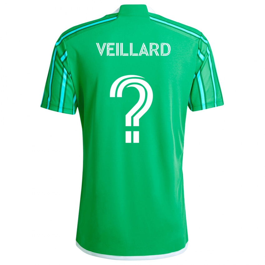 Kinder Etienne Veillard #0 Grün Weiß Heimtrikot Trikot 2024/25 T-Shirt Österreich