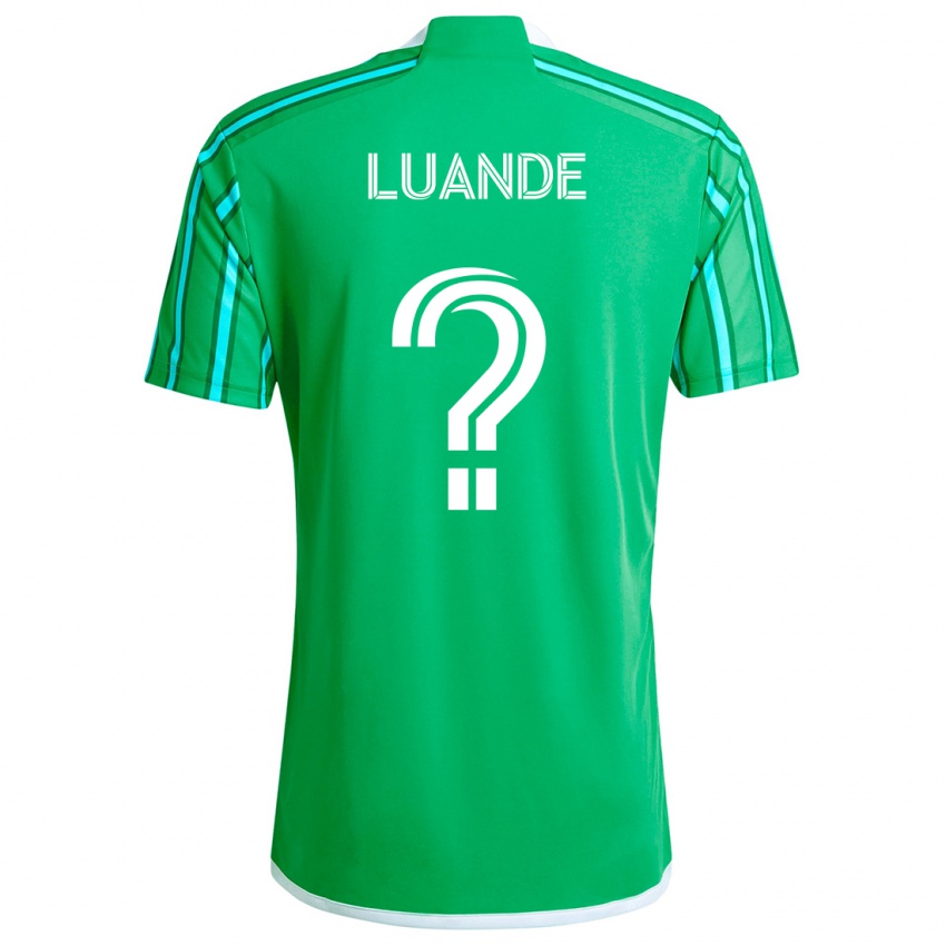 Kinder Michael Luande #0 Grün Weiß Heimtrikot Trikot 2024/25 T-Shirt Österreich