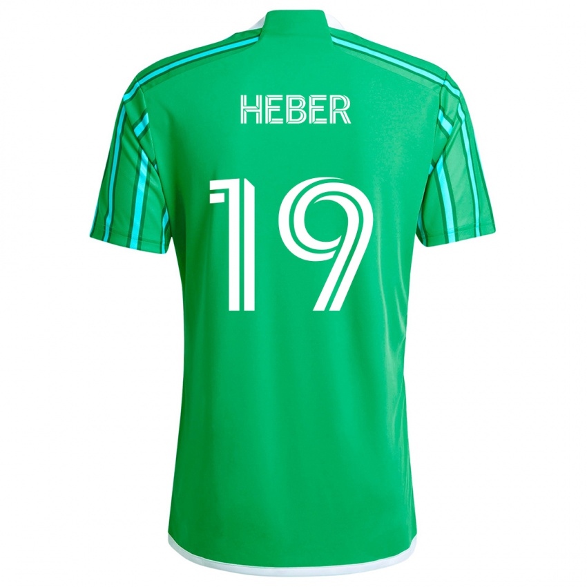 Kinder Héber #19 Grün Weiß Heimtrikot Trikot 2024/25 T-Shirt Österreich