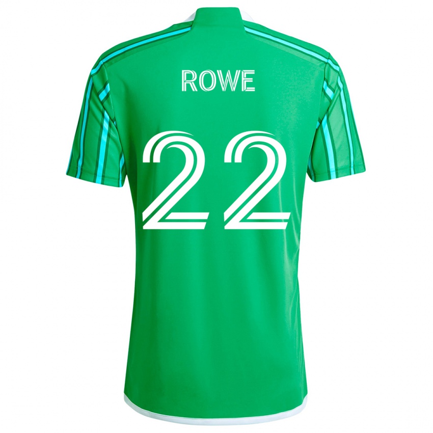 Kinder Kelyn Rowe #22 Grün Weiß Heimtrikot Trikot 2024/25 T-Shirt Österreich