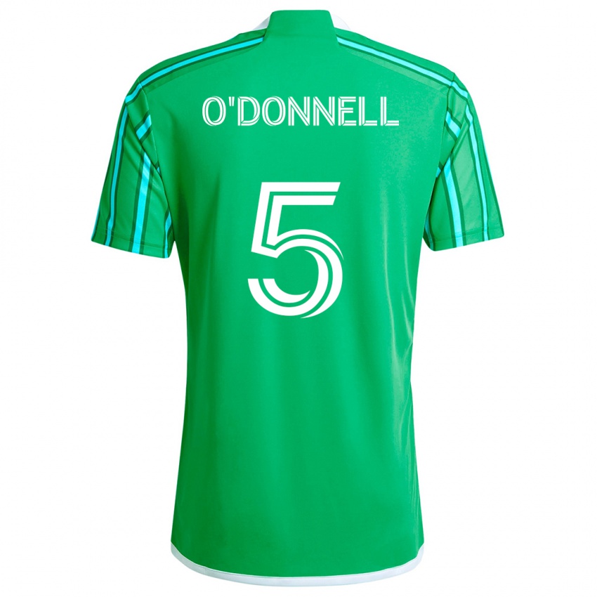 Kinder Kristina O'donnell #5 Grün Weiß Heimtrikot Trikot 2024/25 T-Shirt Österreich