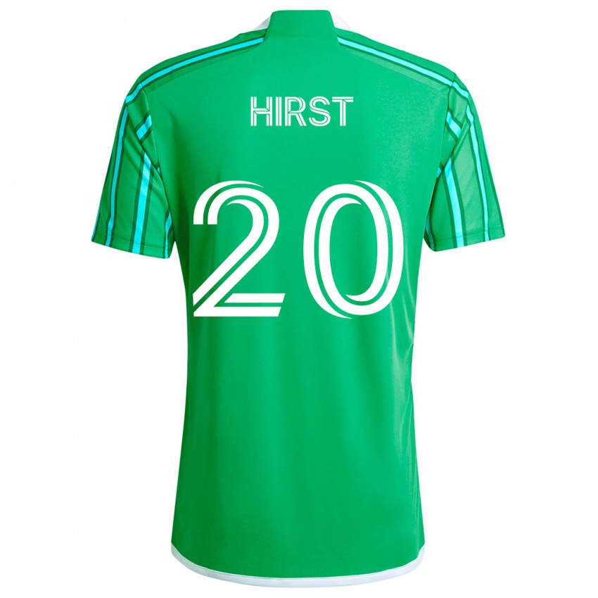 Kinder Sophie Hirst #20 Grün Weiß Heimtrikot Trikot 2024/25 T-Shirt Österreich