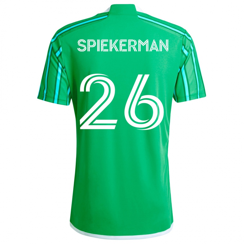 Kinder Stephanie Spiekerman #26 Grün Weiß Heimtrikot Trikot 2024/25 T-Shirt Österreich