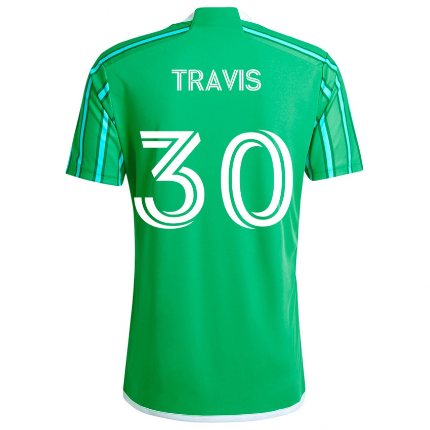 Kinder Riley Travis #30 Grün Weiß Heimtrikot Trikot 2024/25 T-Shirt Österreich