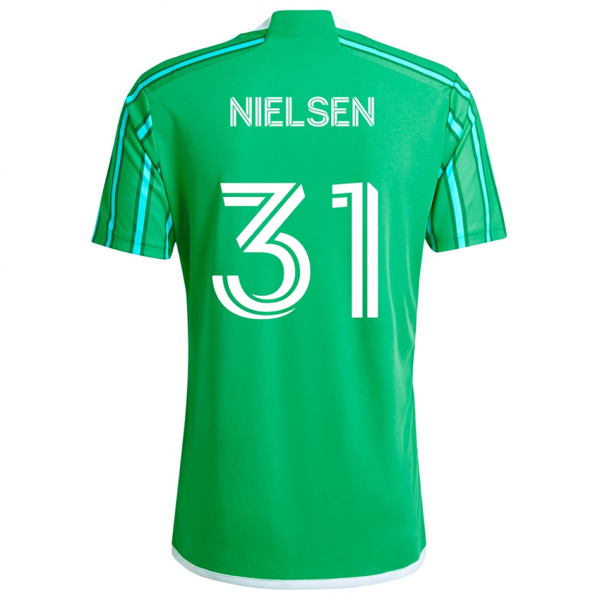 Kinder Madeline Nielsen #31 Grün Weiß Heimtrikot Trikot 2024/25 T-Shirt Österreich