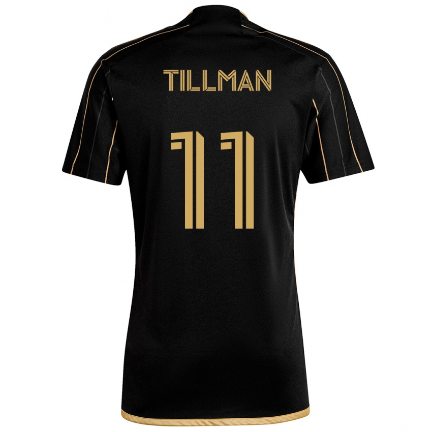 Kinder Timothy Tillman #11 Schwarzes Gold Heimtrikot Trikot 2024/25 T-Shirt Österreich