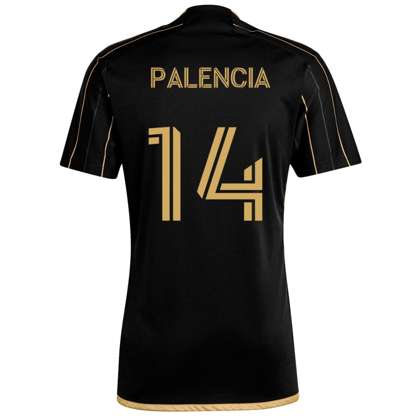 Kinder Sergi Palencia #14 Schwarzes Gold Heimtrikot Trikot 2024/25 T-Shirt Österreich