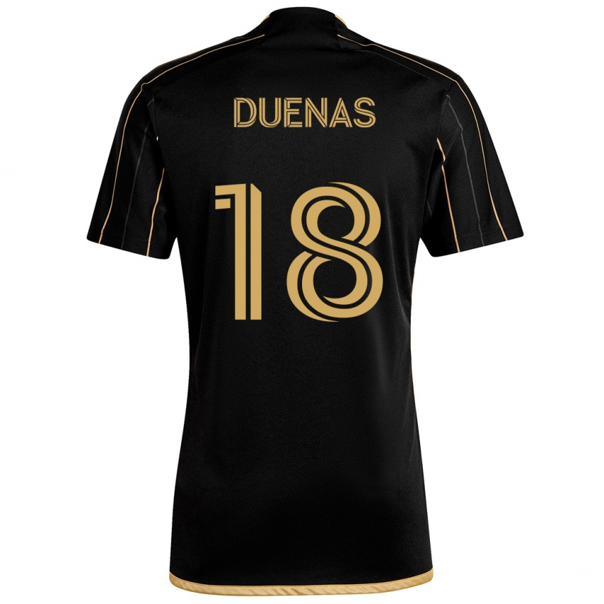 Kinder Érik Dueñas #18 Schwarzes Gold Heimtrikot Trikot 2024/25 T-Shirt Österreich