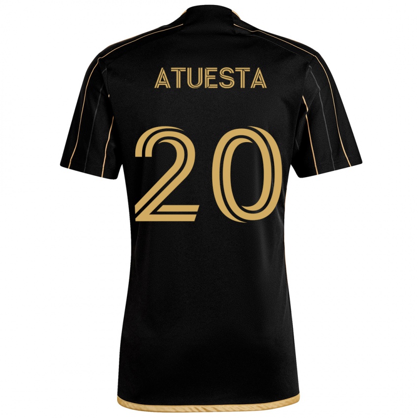 Kinder Eduard Atuesta #20 Schwarzes Gold Heimtrikot Trikot 2024/25 T-Shirt Österreich