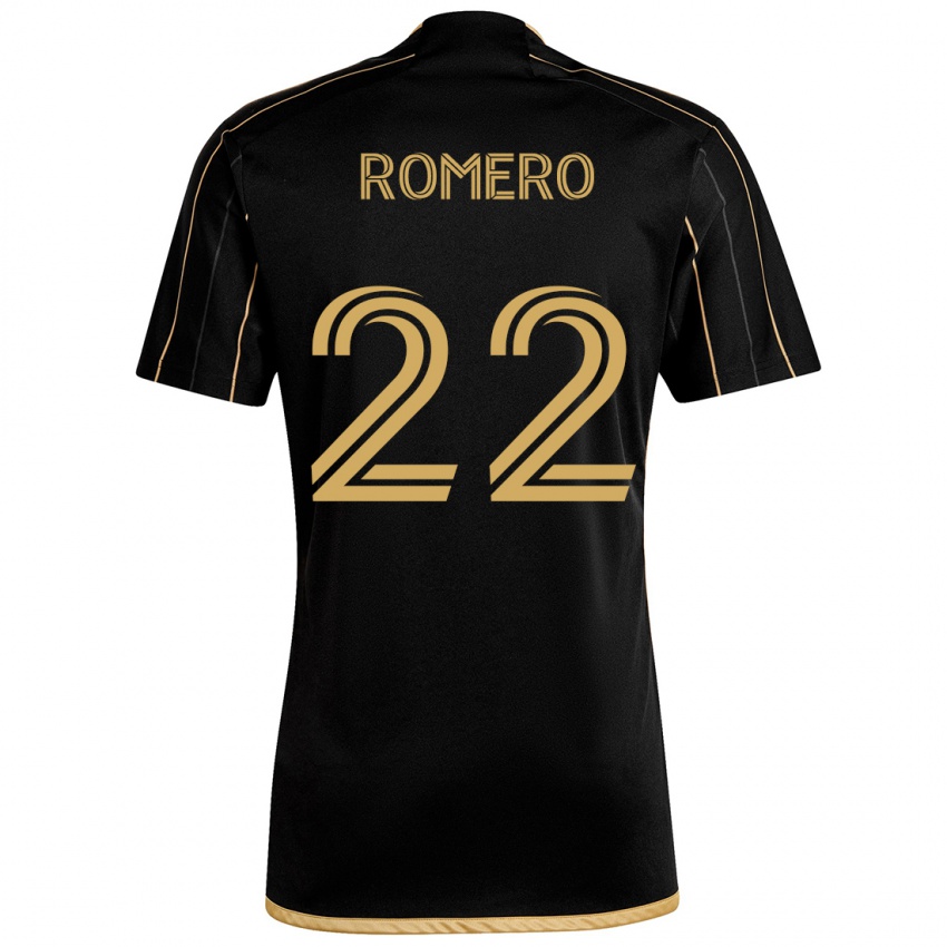 Kinder Abraham Romero #22 Schwarzes Gold Heimtrikot Trikot 2024/25 T-Shirt Österreich