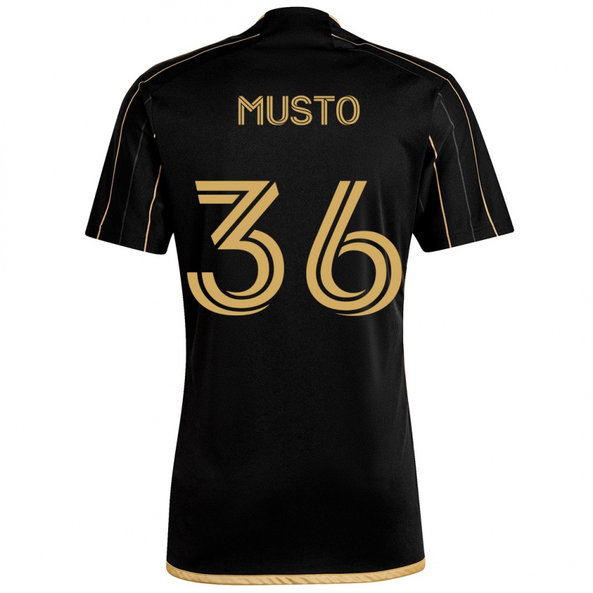 Kinder Tommy Musto #36 Schwarzes Gold Heimtrikot Trikot 2024/25 T-Shirt Österreich