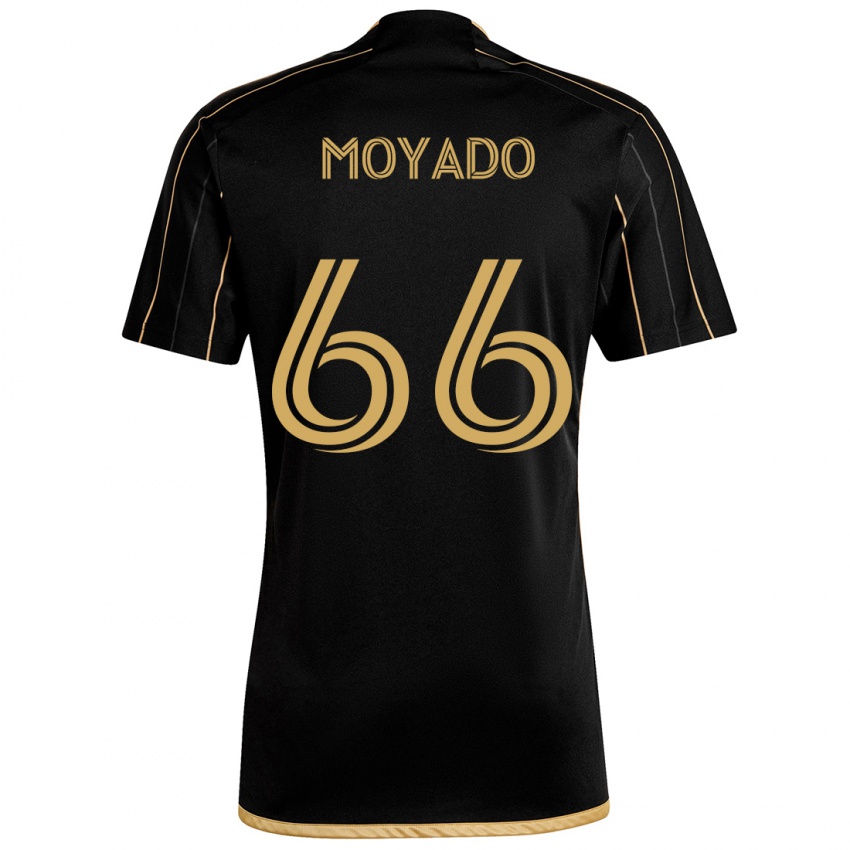 Kinder Bryan Moyado #66 Schwarzes Gold Heimtrikot Trikot 2024/25 T-Shirt Österreich