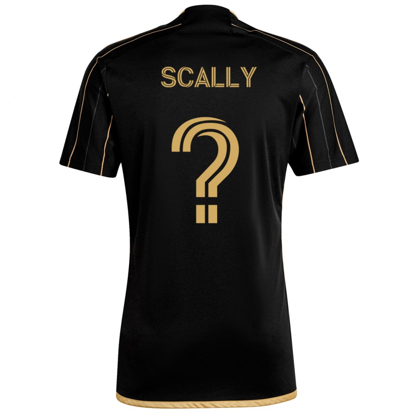 Kinder Ethan Scally #0 Schwarzes Gold Heimtrikot Trikot 2024/25 T-Shirt Österreich