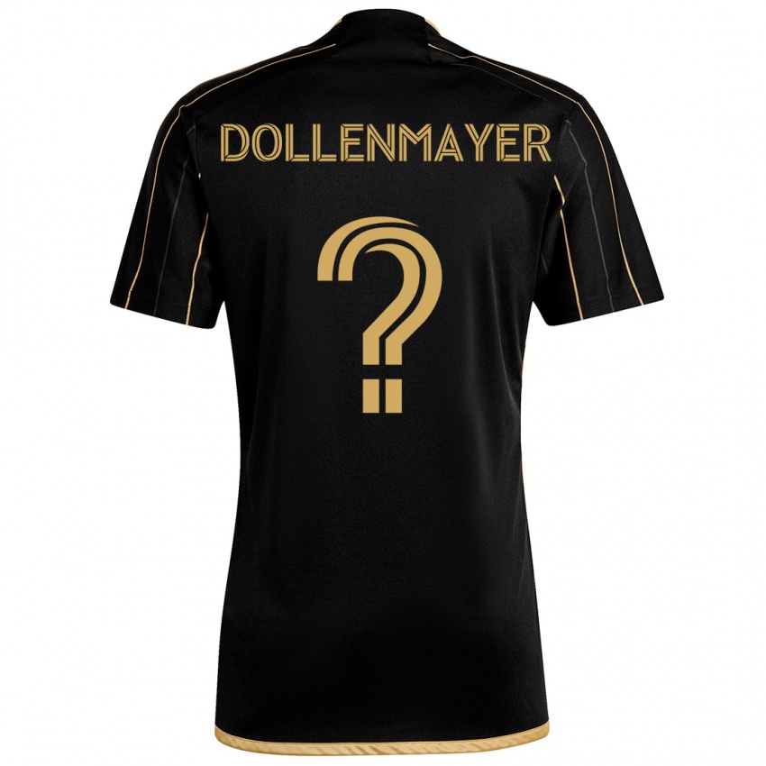 Kinder Noah Dollenmayer #0 Schwarzes Gold Heimtrikot Trikot 2024/25 T-Shirt Österreich