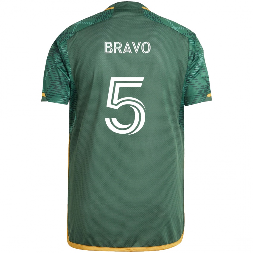 Kinder Claudio Bravo #5 Grün Orange Heimtrikot Trikot 2024/25 T-Shirt Österreich