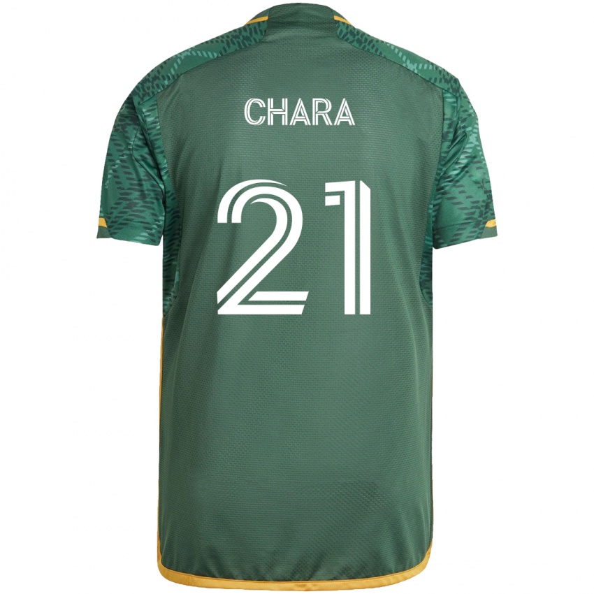 Kinder Diego Chará #21 Grün Orange Heimtrikot Trikot 2024/25 T-Shirt Österreich