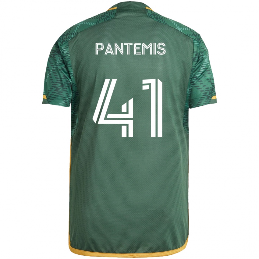 Kinder James Pantemis #41 Grün Orange Heimtrikot Trikot 2024/25 T-Shirt Österreich