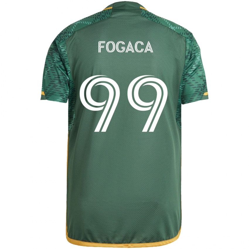 Kinder Nathan Fogaça #99 Grün Orange Heimtrikot Trikot 2024/25 T-Shirt Österreich