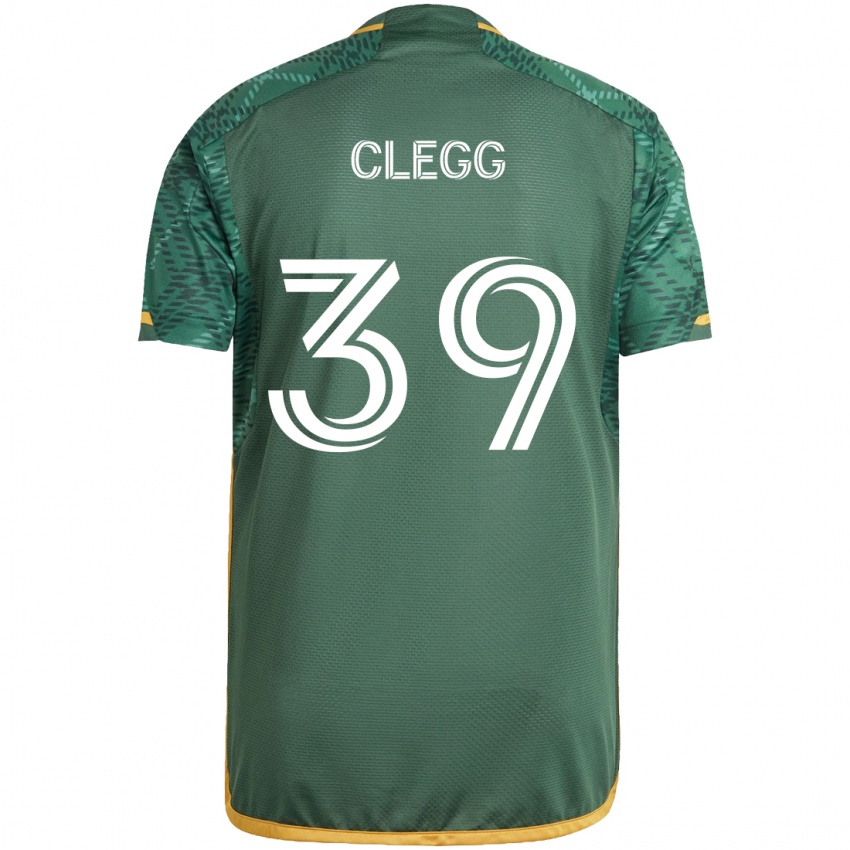 Kinder Tyler Clegg #39 Grün Orange Heimtrikot Trikot 2024/25 T-Shirt Österreich