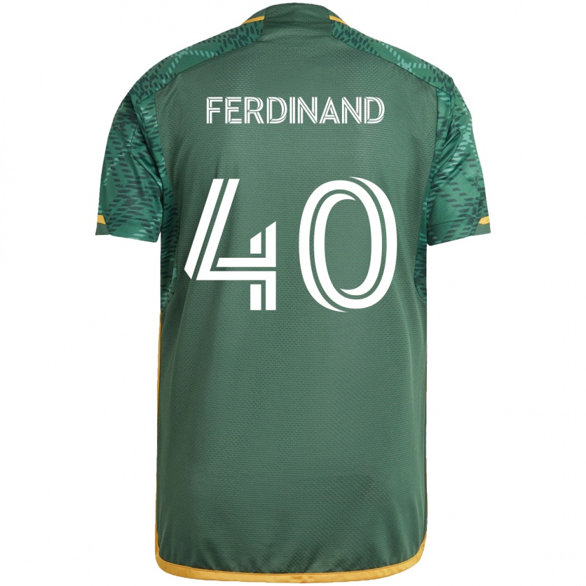 Kinder Keesean Ferdinand #40 Grün Orange Heimtrikot Trikot 2024/25 T-Shirt Österreich