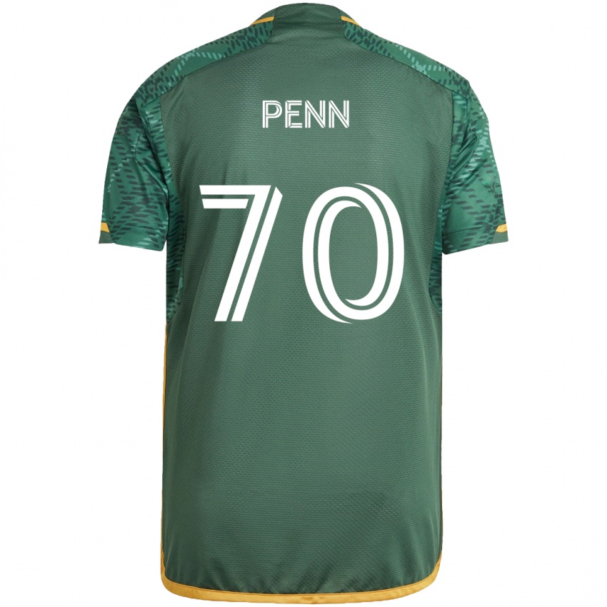 Kinder Josh Penn #70 Grün Orange Heimtrikot Trikot 2024/25 T-Shirt Österreich