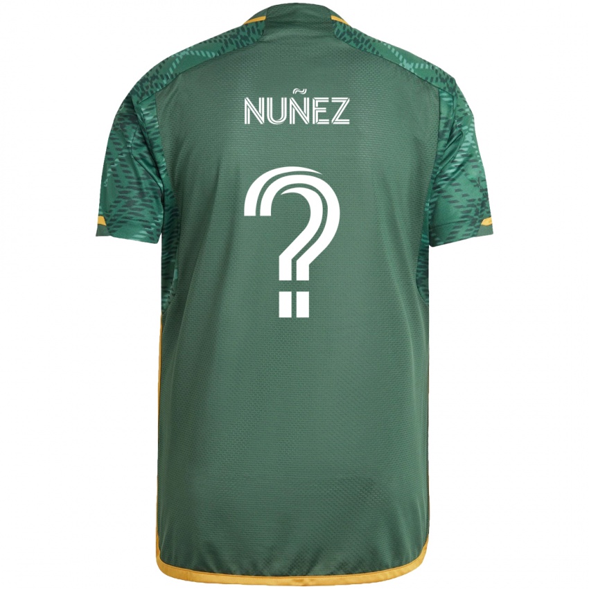 Kinder Daniel Nuñez #0 Grün Orange Heimtrikot Trikot 2024/25 T-Shirt Österreich