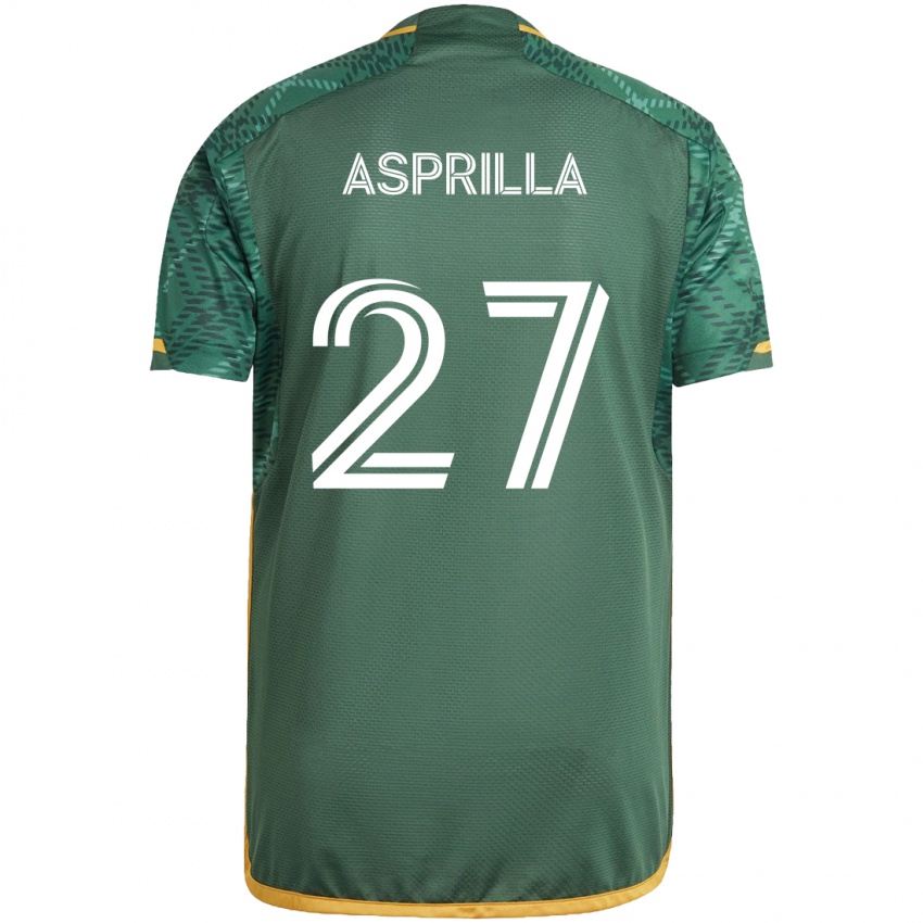 Kinder Dairon Asprilla #27 Grün Orange Heimtrikot Trikot 2024/25 T-Shirt Österreich