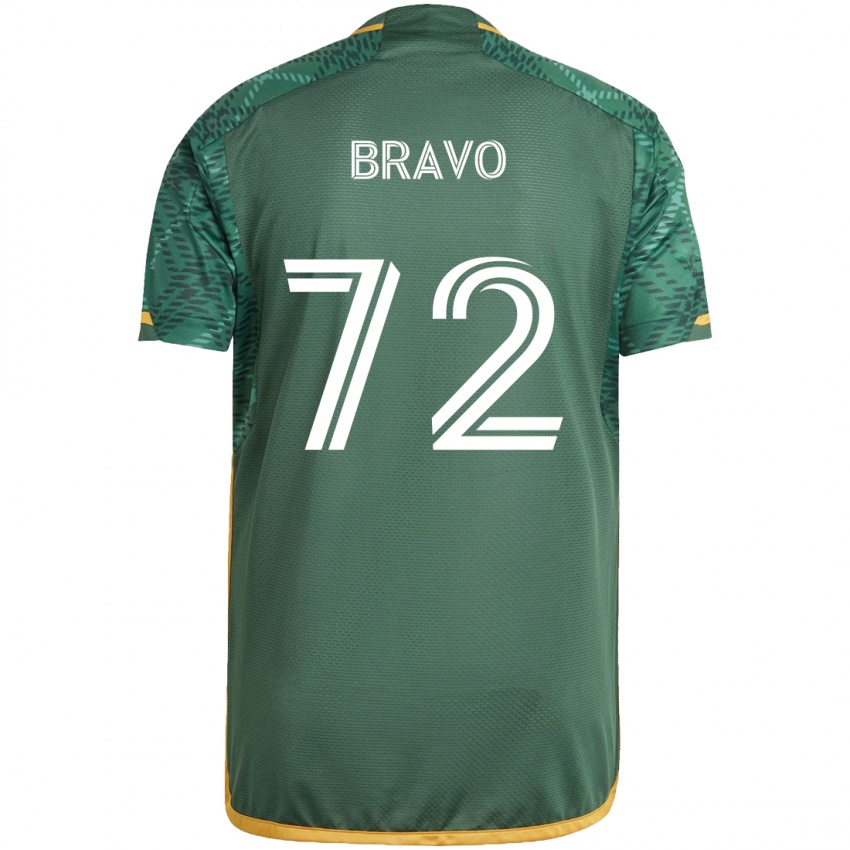 Kinder Julian Bravo #72 Grün Orange Heimtrikot Trikot 2024/25 T-Shirt Österreich