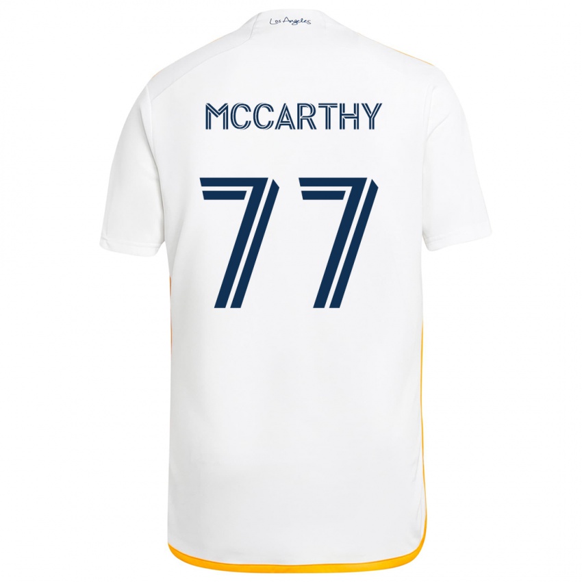 Kinder John Mccarthy #77 Weiß Gelb Heimtrikot Trikot 2024/25 T-Shirt Österreich