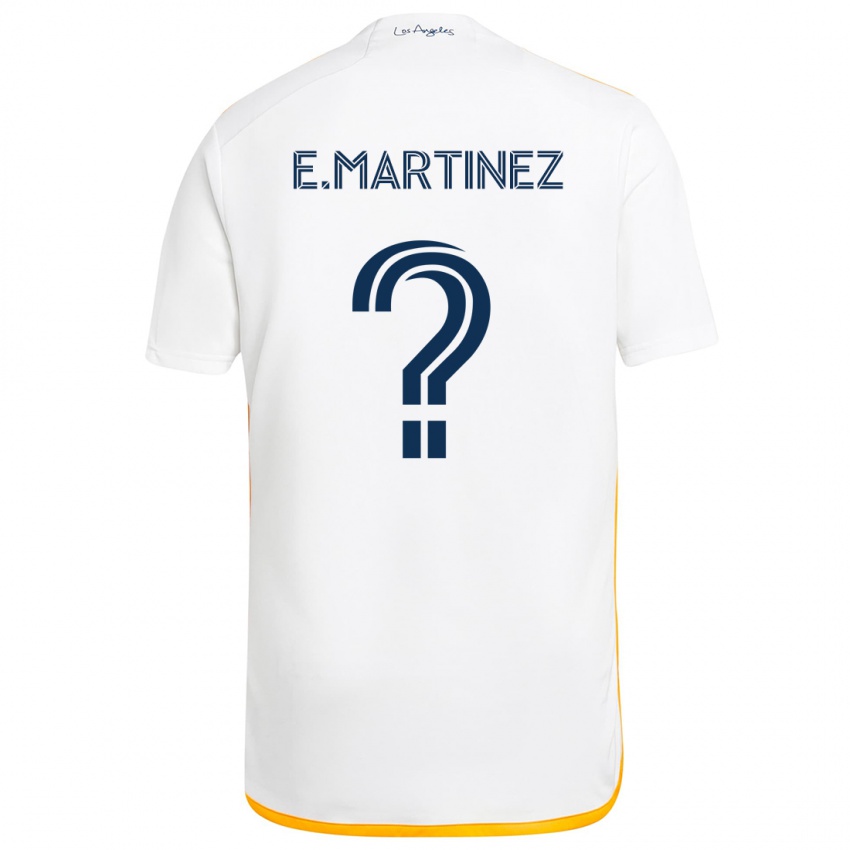 Kinder Enrique Martinez #0 Weiß Gelb Heimtrikot Trikot 2024/25 T-Shirt Österreich