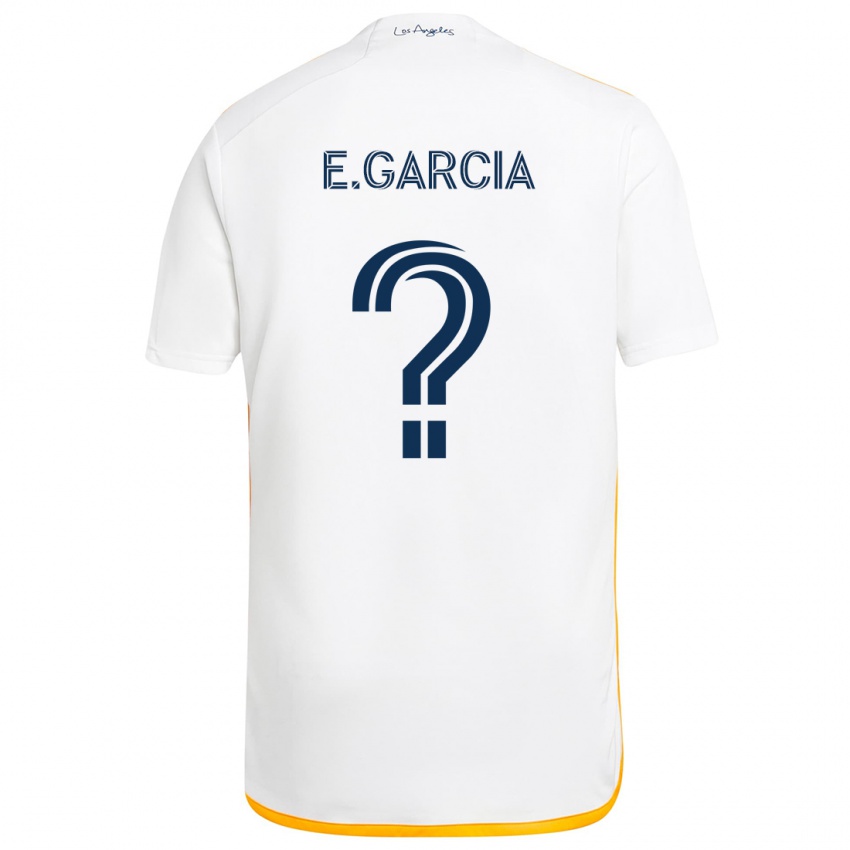 Kinder Emiliano Garcia #0 Weiß Gelb Heimtrikot Trikot 2024/25 T-Shirt Österreich