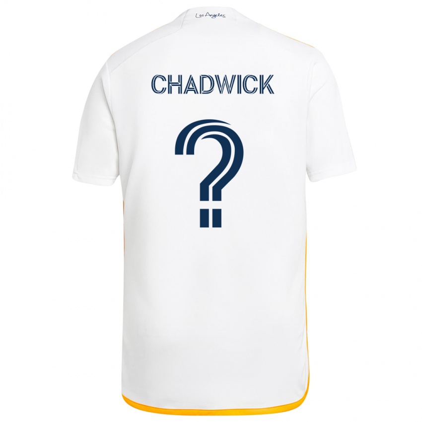 Kinder Edward Chadwick #0 Weiß Gelb Heimtrikot Trikot 2024/25 T-Shirt Österreich