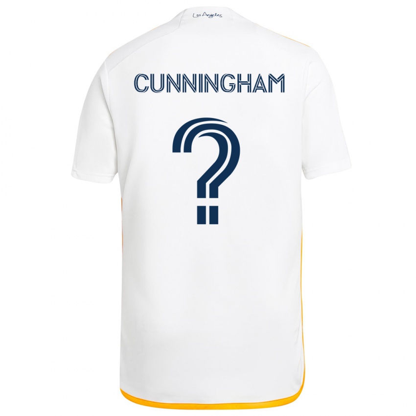 Kinder Joaquin Cunningham #0 Weiß Gelb Heimtrikot Trikot 2024/25 T-Shirt Österreich