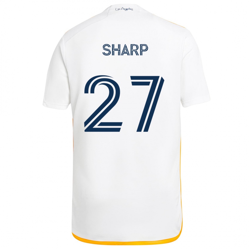 Kinder Billy Sharp #27 Weiß Gelb Heimtrikot Trikot 2024/25 T-Shirt Österreich