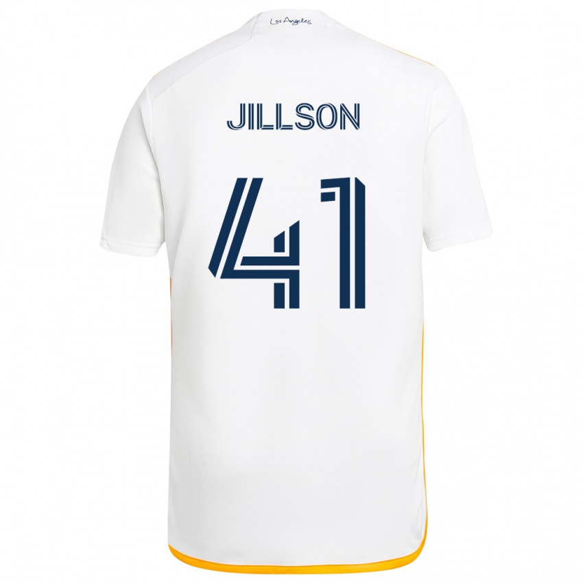 Kinder Simon Jillson #41 Weiß Gelb Heimtrikot Trikot 2024/25 T-Shirt Österreich