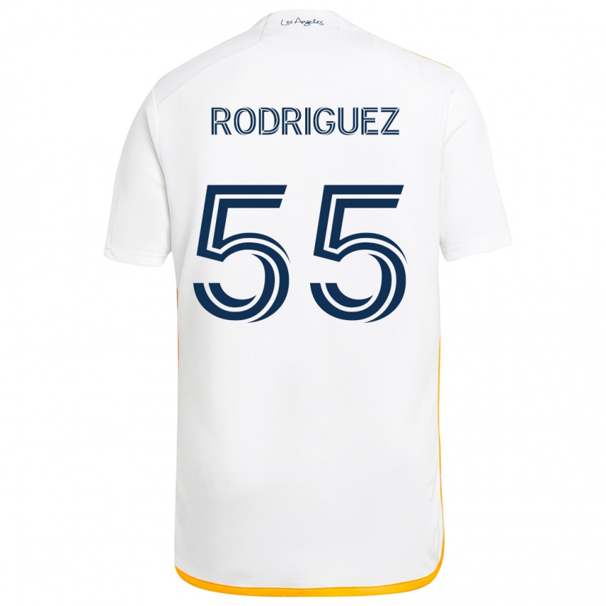 Kinder Diego Rodriguez #55 Weiß Gelb Heimtrikot Trikot 2024/25 T-Shirt Österreich