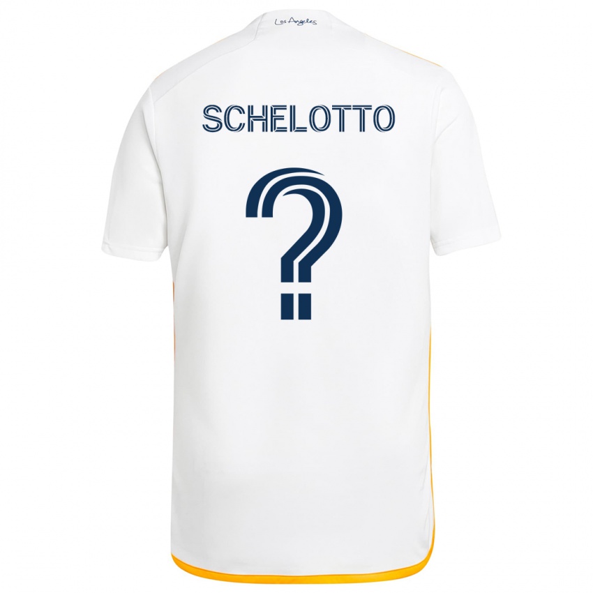 Kinder Nicolas Barros Schelotto #0 Weiß Gelb Heimtrikot Trikot 2024/25 T-Shirt Österreich