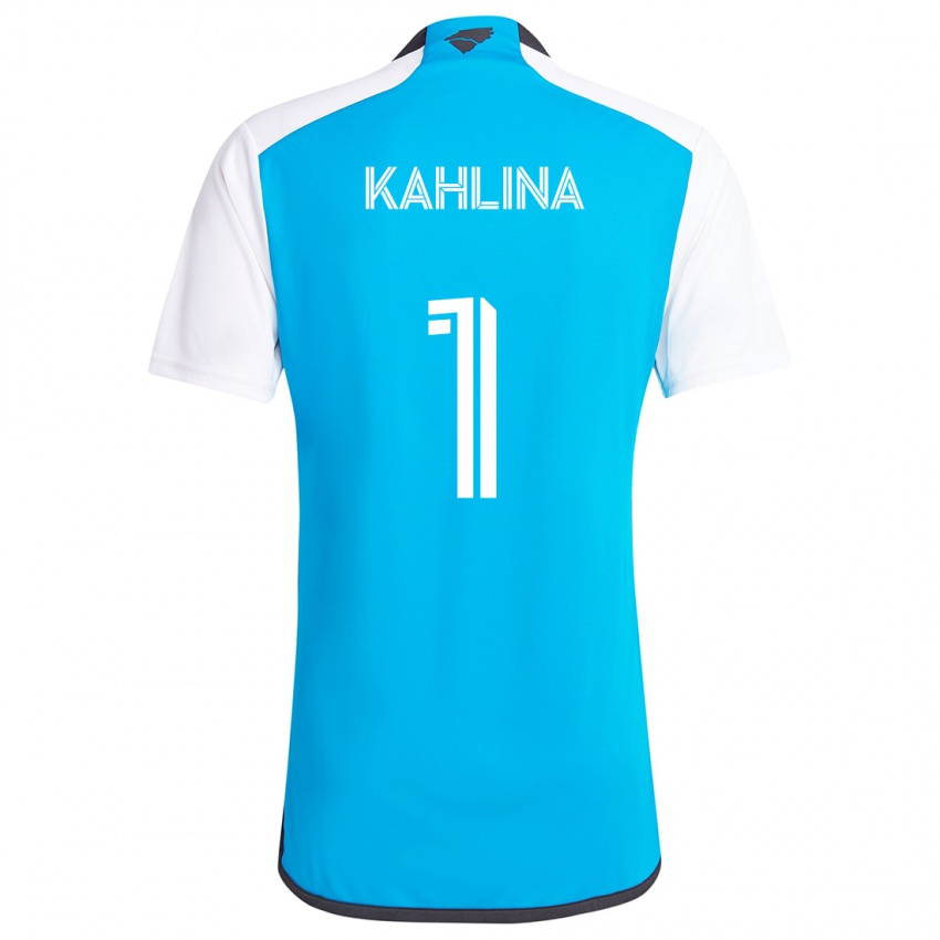 Kinder Kristijan Kahlina #1 Blau Weiss Heimtrikot Trikot 2024/25 T-Shirt Österreich