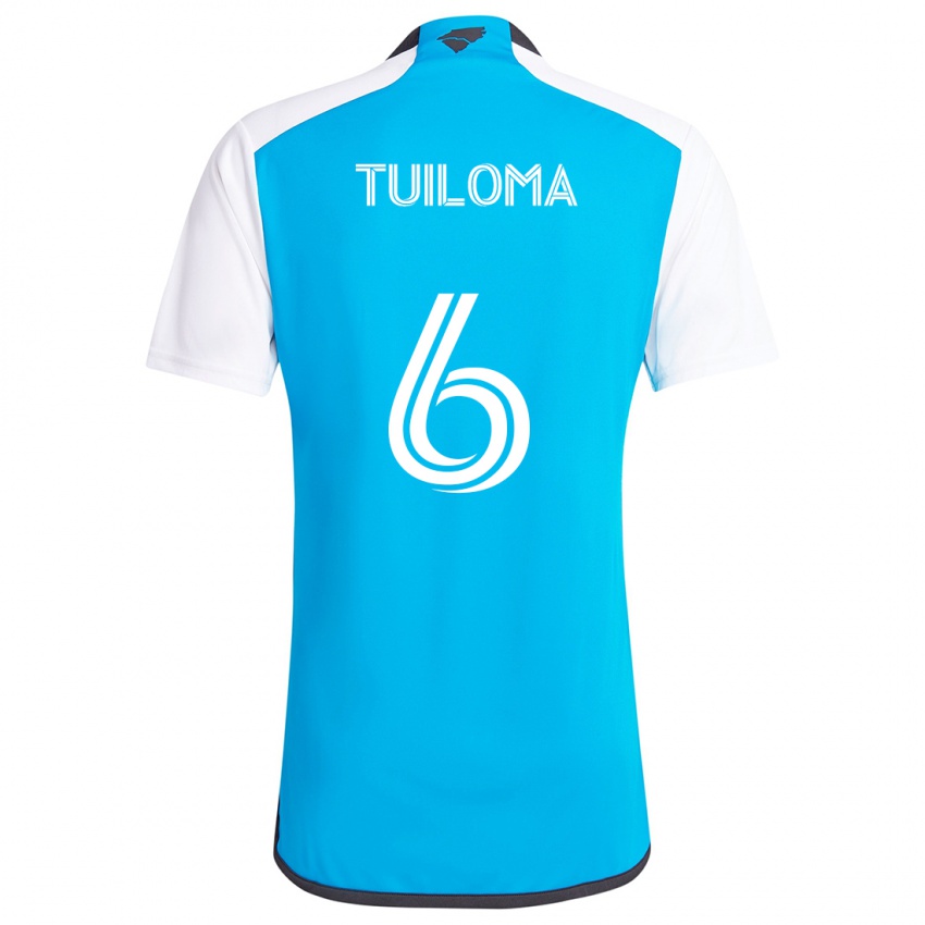 Kinder Bill Tuiloma #6 Blau Weiss Heimtrikot Trikot 2024/25 T-Shirt Österreich