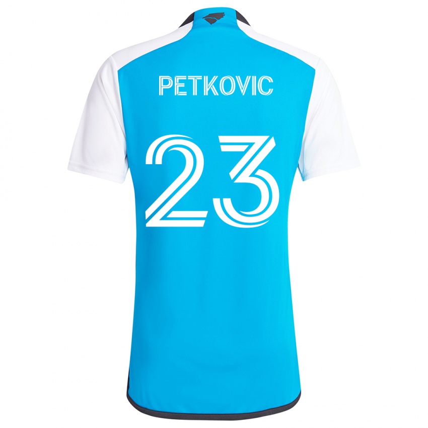 Kinder Nikola Petkovic #23 Blau Weiss Heimtrikot Trikot 2024/25 T-Shirt Österreich