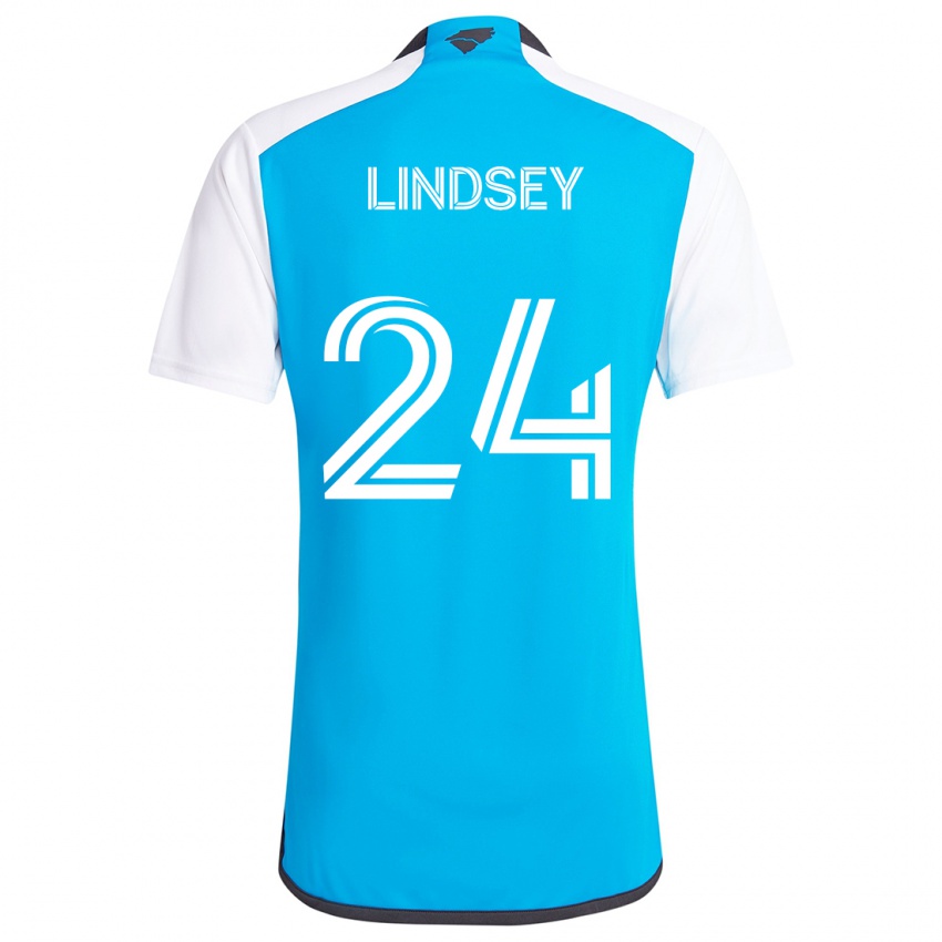 Kinder Jaylin Lindsey #24 Blau Weiss Heimtrikot Trikot 2024/25 T-Shirt Österreich