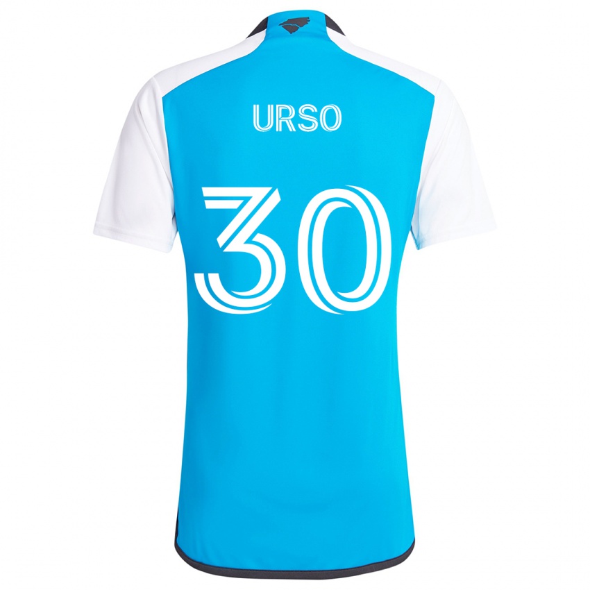 Kinder Júnior Urso #30 Blau Weiss Heimtrikot Trikot 2024/25 T-Shirt Österreich